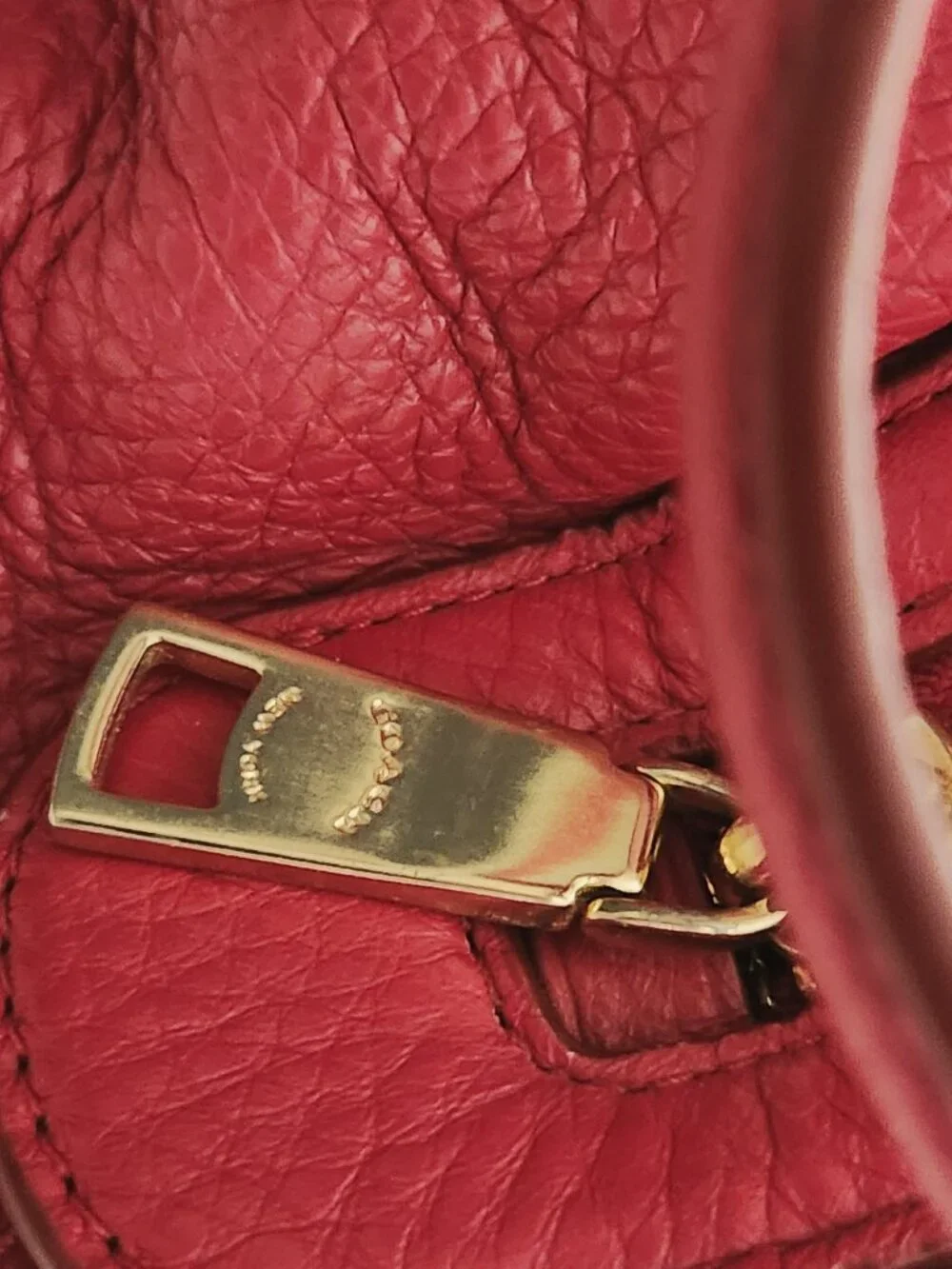 Euc Coach Lexy Red Leather Shoulder Bag Purse